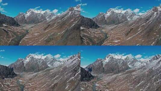 航拍天山博格达峰高清在线视频素材下载