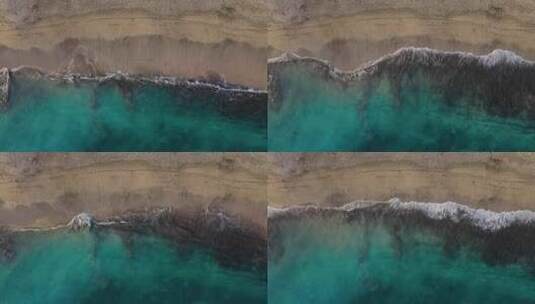 海浪海波浪海岸海洋 大海 浪花 礁石高清在线视频素材下载