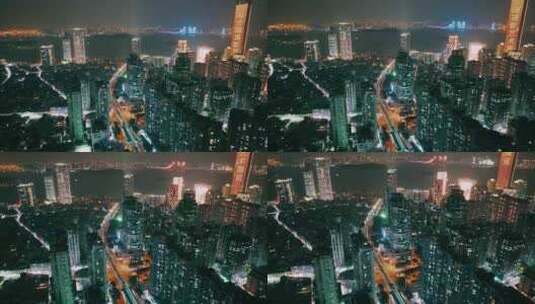 厦门城市航拍夜景高清在线视频素材下载