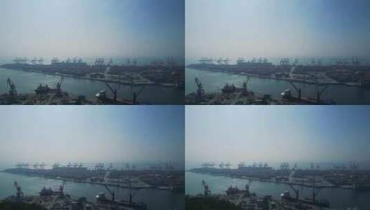 海边集装箱码头深圳赤湾港高清在线视频素材下载
