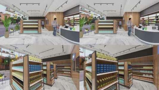 超市购物中心商场便利店_004 高清在线视频素材下载