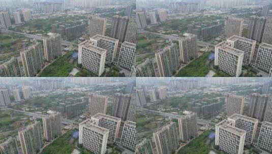 贵阳北站周边房地产建筑高清在线视频素材下载