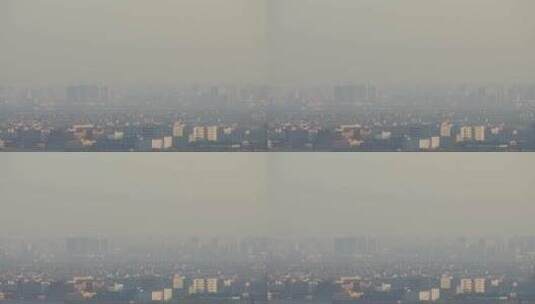 杭州城市 雾霾高清在线视频素材下载