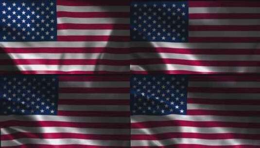 美国国旗视频。美国国旗挥舞。无缝的美国国高清在线视频素材下载