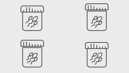精子收集线动画高清在线视频素材下载