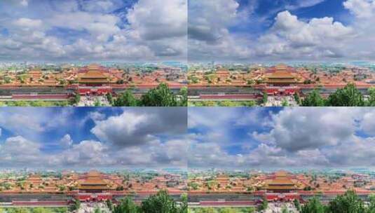 北京故宫建筑全景背景视频高清在线视频素材下载