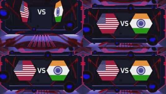 美国VS印度高清在线视频素材下载