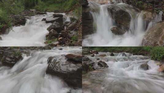 雨后山间山泉高清在线视频素材下载