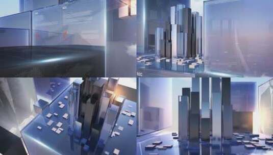 商务风商业大厦动画宣传片开场展示AE模板高清AE视频素材下载