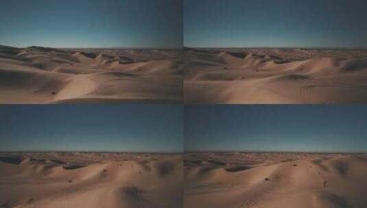 沙漠风光 沙漠越野车队高清在线视频素材下载