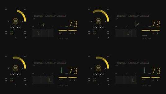 4K高科技交互性仪表组合界面 (12)高清在线视频素材下载