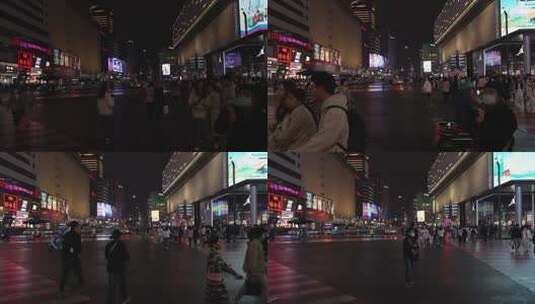 长沙黄兴步行街街景高清在线视频素材下载
