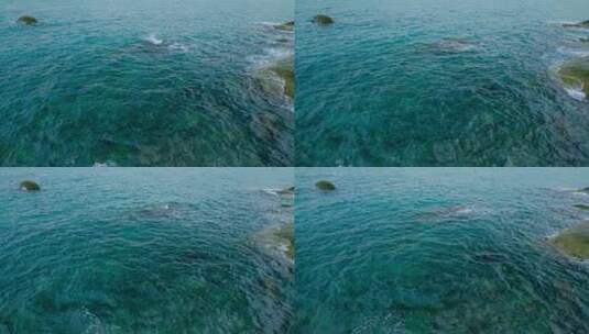 蓝色海水海面纹理 波浪波纹 碧波荡漾高清在线视频素材下载