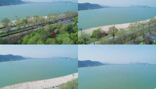 徐州市云龙湖-4k航拍高清在线视频素材下载