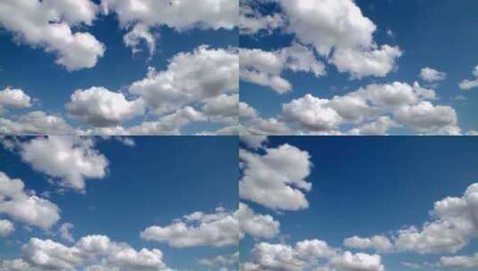 实拍蓝天白云空中景象实拍视频高清在线视频素材下载