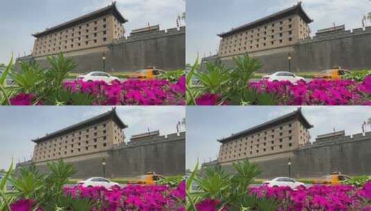 西安城墙 - 永宁门高清在线视频素材下载