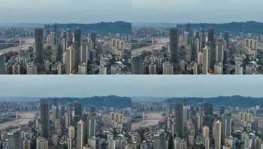 4K重庆渝中解放碑航拍高清在线视频素材下载
