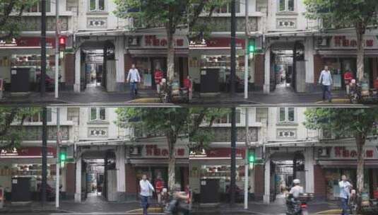 上海浦西马路街景高清在线视频素材下载