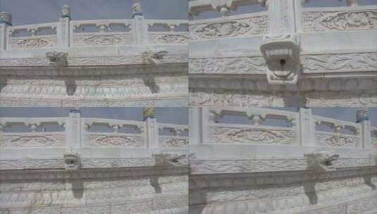 实拍伊金霍洛 成吉思汗陵园雕像高清在线视频素材下载