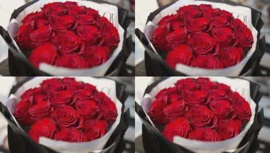 红色玫瑰花高清在线视频素材下载