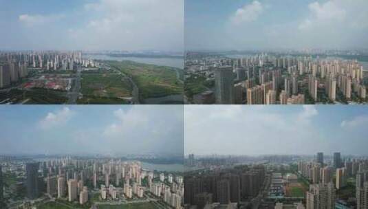 合集安徽蚌埠新城高楼建筑航拍高清在线视频素材下载