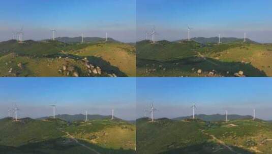 风电场风电航拍高清在线视频素材下载