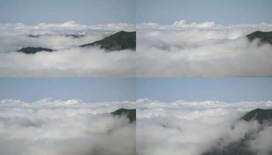 云海山川森林云大山风景云海云雾延时拍摄高清在线视频素材下载