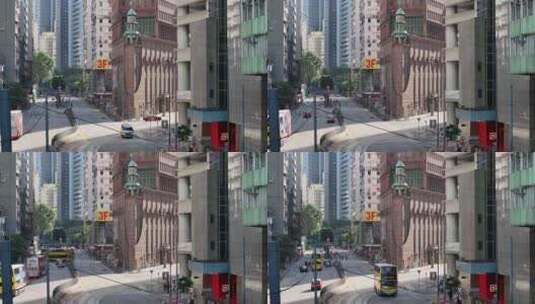 香港金钟道街景高清在线视频素材下载