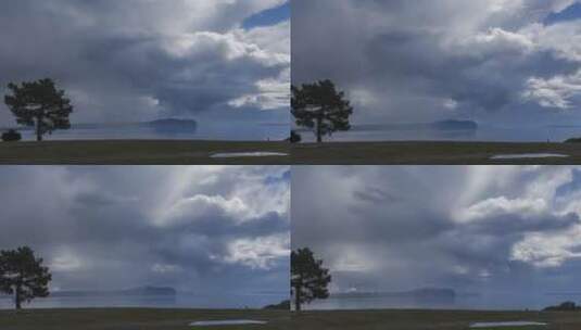 延时拍摄天空中的乌云高清在线视频素材下载