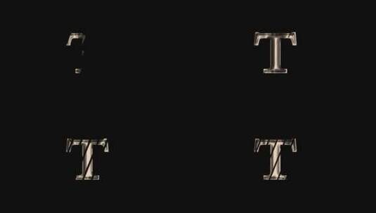 T字母logo动画排版设计高清在线视频素材下载