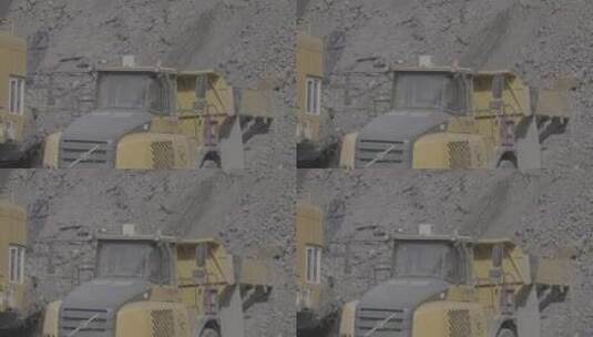 大型露天铁矿开采作业LOG高清在线视频素材下载