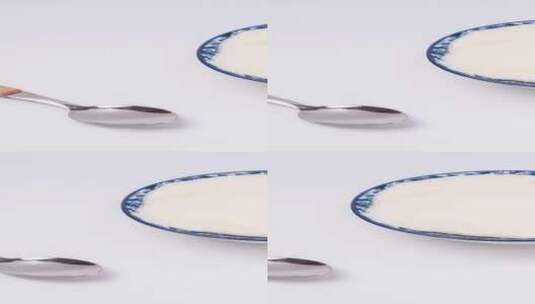 传统食品豆腐脑4k视频滑轨平移高清在线视频素材下载