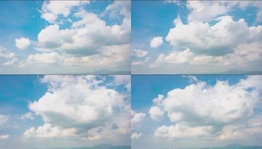 蓝天白云天空空镜4k延时摄影高清在线视频素材下载