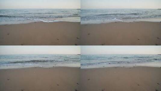 海边沙滩旅游vlog看海沙滩观光高清在线视频素材下载