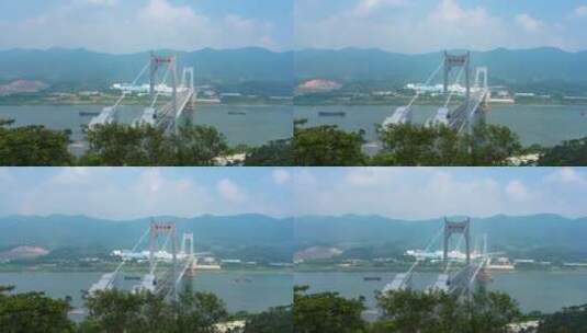 原创汕湛高速西江河肇云大桥4K风光延时高清在线视频素材下载