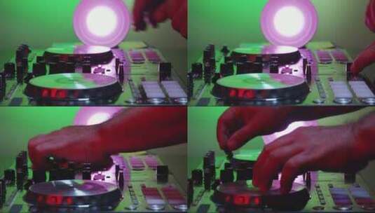 使用混音台的DJ高清在线视频素材下载