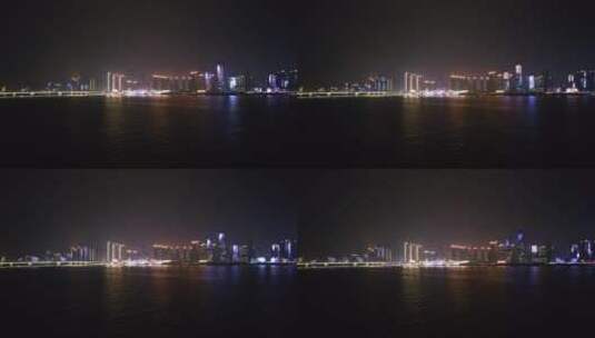 4k江景城市夜景航拍高清在线视频素材下载