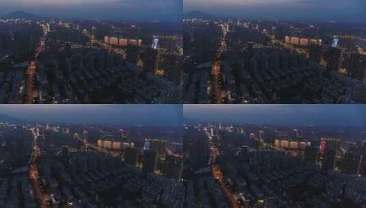 福建漳州市区夜景高清在线视频素材下载
