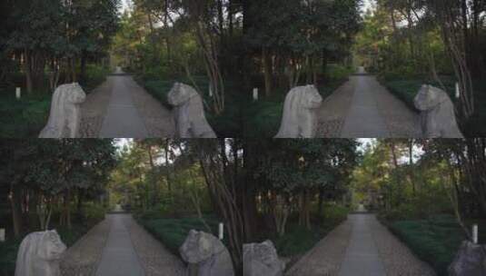 杭州名人纪念馆张苍水墓高清在线视频素材下载