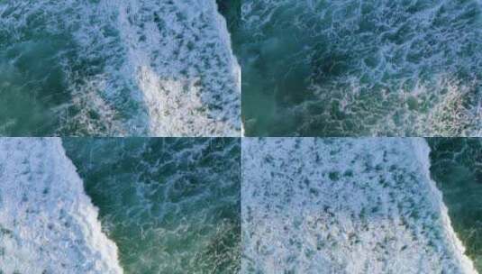 大海海浪翻滚浪花高清在线视频素材下载