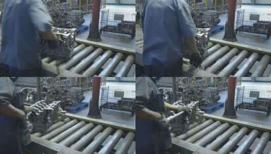 工业制造 制造车间 工人作业高清在线视频素材下载