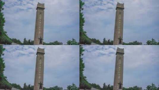 8K雨花台纪念碑延时高清在线视频素材下载