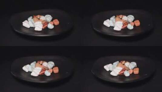 儿童零食甜品石头糖网红糖果高清在线视频素材下载