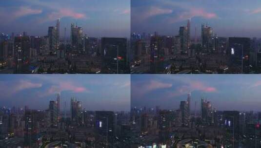 广州中轴线夜景-1高清在线视频素材下载