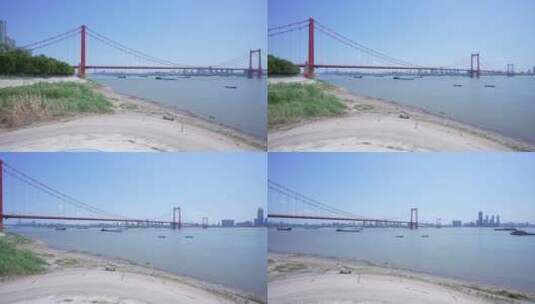 武汉汉阳江滩公园风景高清在线视频素材下载