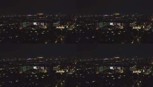 广东省广州市城市夜景航拍高清在线视频素材下载