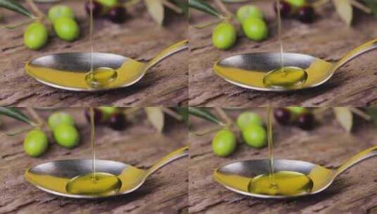 一勺橄榄油高清在线视频素材下载