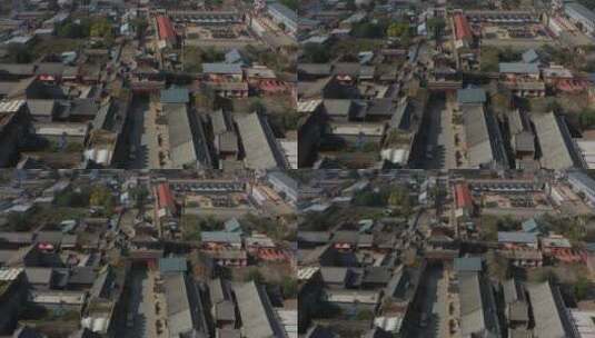 陕北神木高家堡4K航拍平凡的世界高清在线视频素材下载