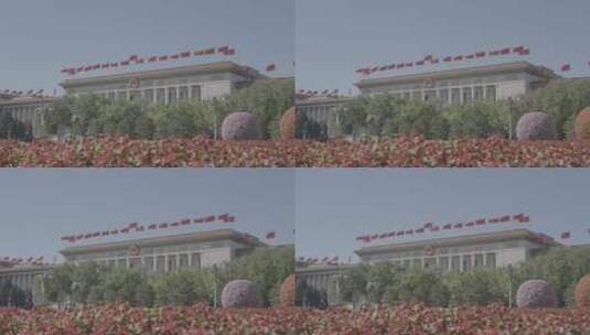 二十大 天安门红旗 祝福祖国高清在线视频素材下载