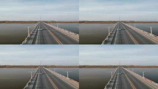 大桥航拍一飞冲天高清在线视频素材下载